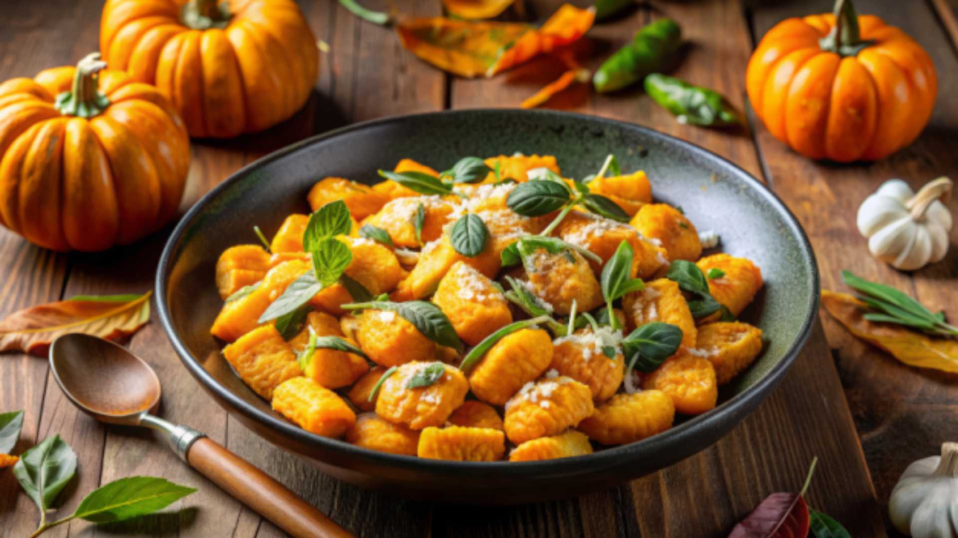 Nhoque de Abóbora com batata