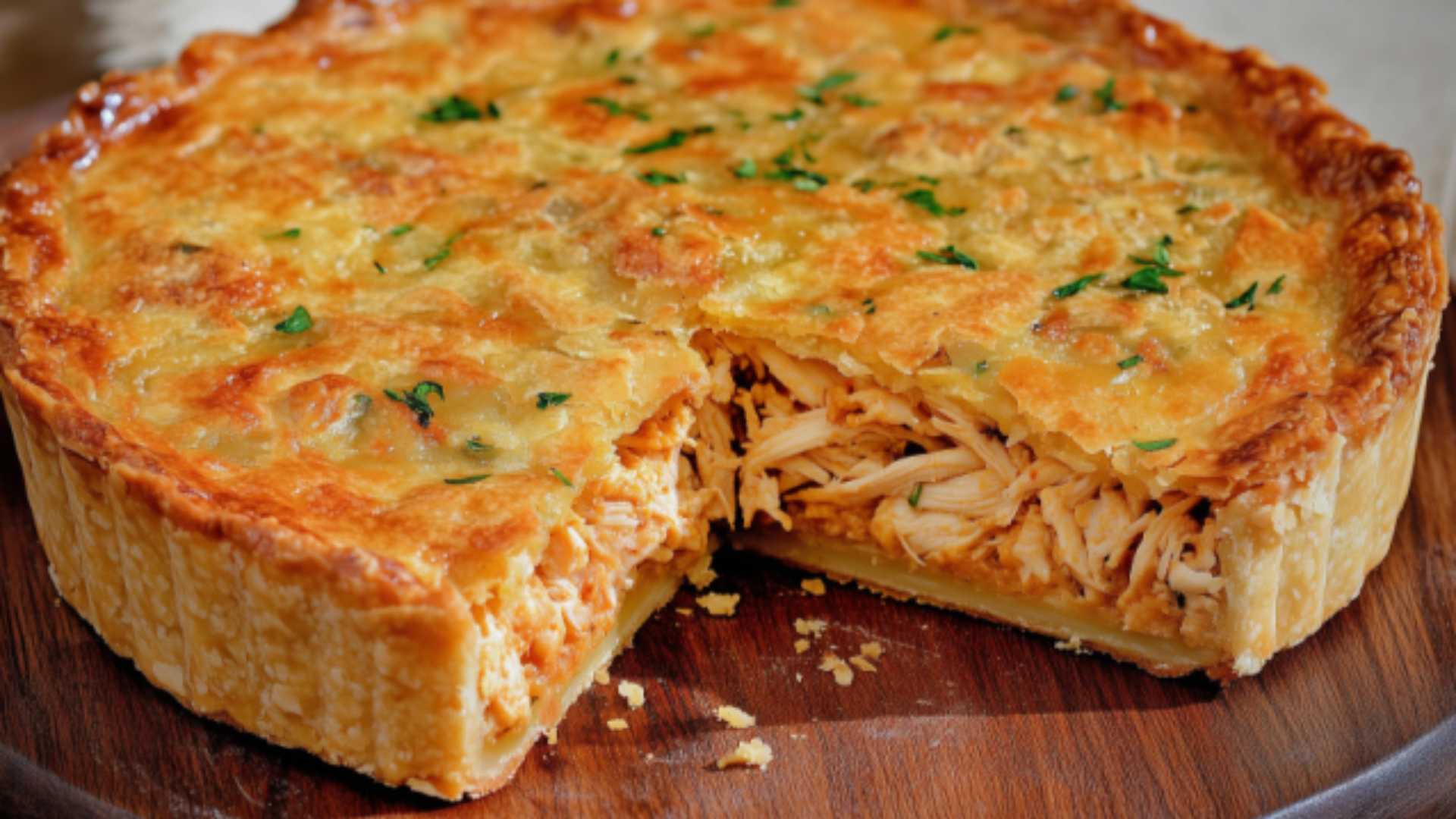 Torta de frango verdinha