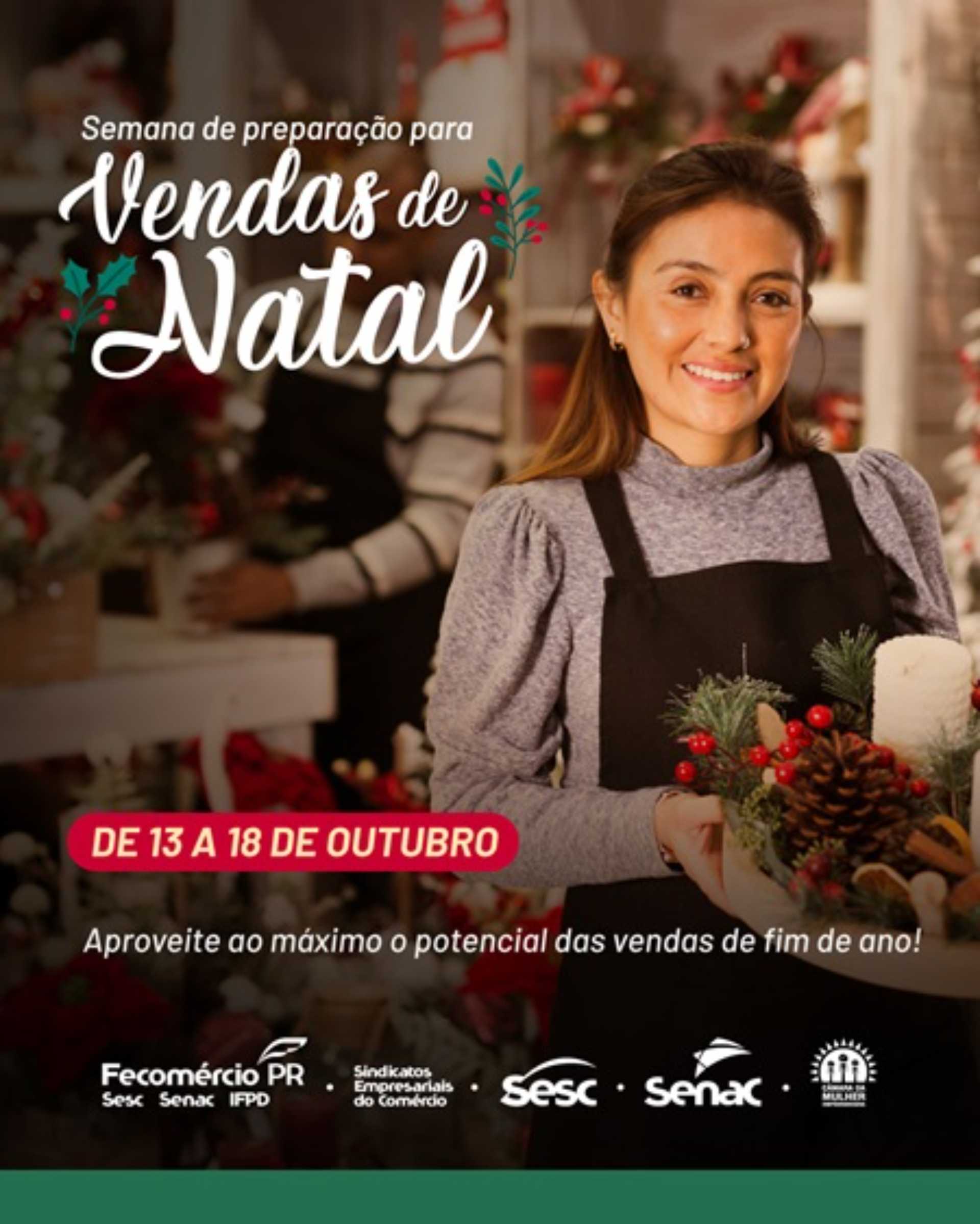 Banner Semana de Preparação de Vendas para o Natal Sesc Senac 2025